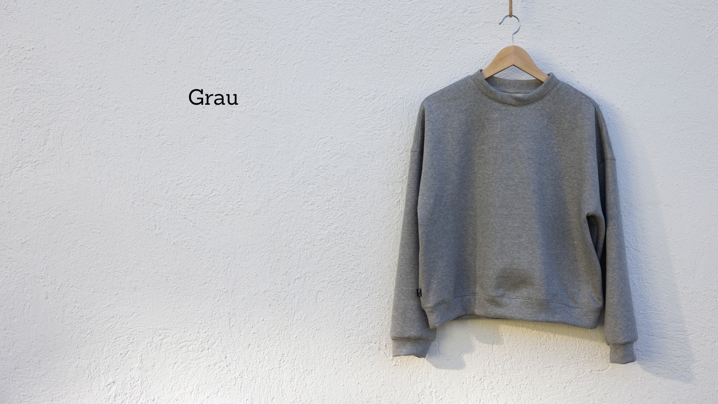 Oversized Sweater aus Sweatstoff