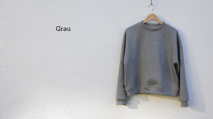Oversized Sweater aus Sweatstoff