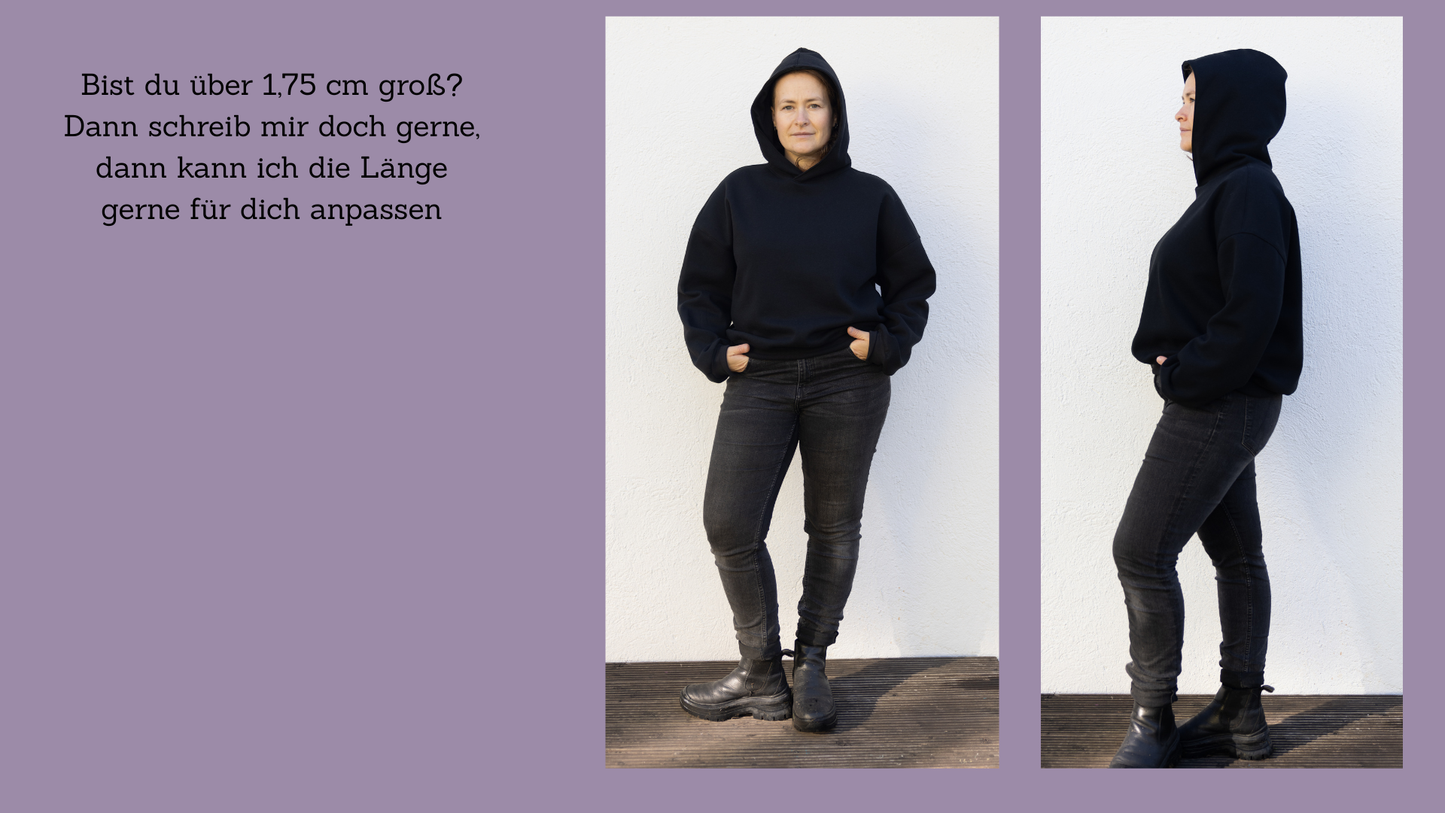 Oversized Sweater aus Sweatstoff