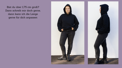 Oversized Sweater aus Sweatstoff